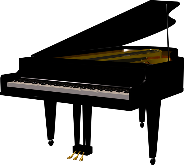 This png image - Black Piano Transparent Clipart, is available for free download