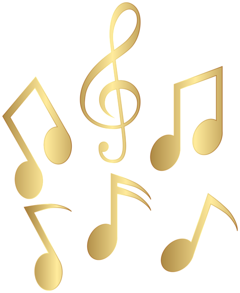 This png image - Golden Music Notes Transparent Image, is available for free download