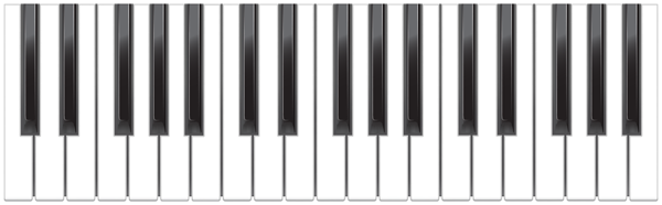 This png image - Piano Keys Clipart, is available for free download