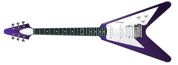 This png image - Transparent Modern Guitar PNG Clipart, is available for free download