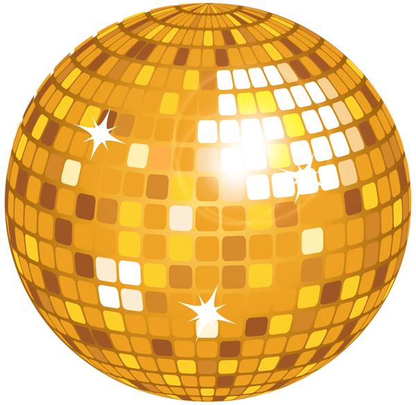 This png image - Yellow Disco Ball PNG Clip Art Image, is available for free download