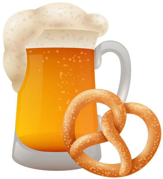 This png image - Bretzel with Beer Mug PNG Clip Art, is available for free download