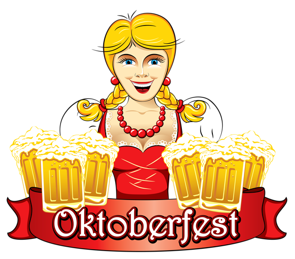 This png image - Oktoberfest Girl with Beers PNG Clipart Image, is available for free download