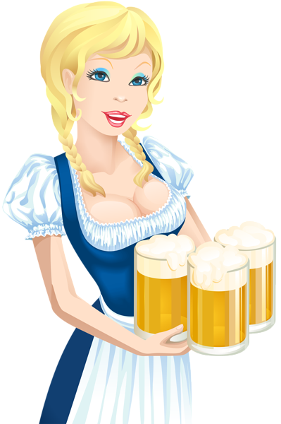 This png image - Oktoberfest Girls Blue PNG Clip Art, is available for free download