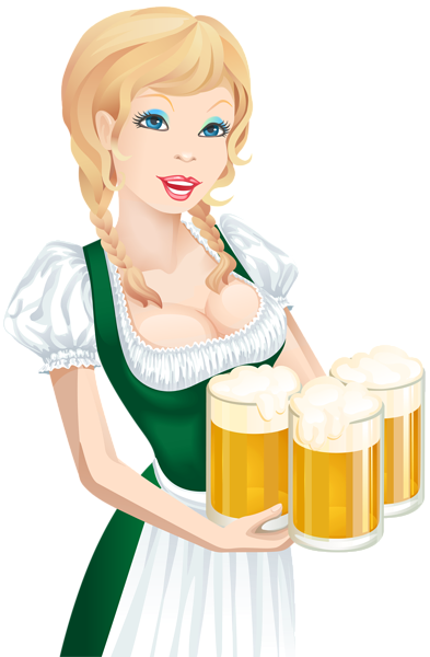 This png image - Oktoberfest Girls Green PNG Clip Art, is available for free download
