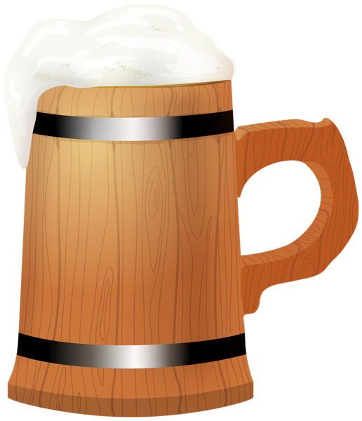 This png image - Wooden Beer Mug PNG Transparent Clipart, is available for free download