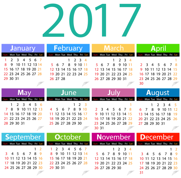 This png image - 2017 Calendar PNG Clip Art Image, is available for free download