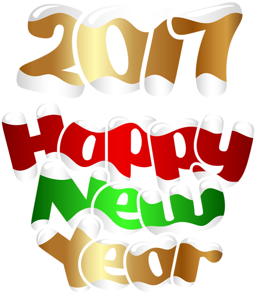 2017 Happy New Year Transparent PNG Clip Art Image ...