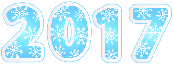 This png image - 2017 with Snowflakes PNG Clipart Image, is available for free download