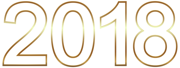 This png image - 2018 Gold Transparent Image, is available for free download