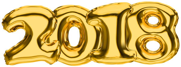 This png image - 2018 Gold Transparent PNG Clip Art Picture, is available for free download