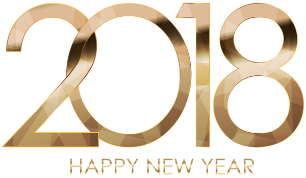 This png image - 2018 Happy New Year Gold, is available for free download