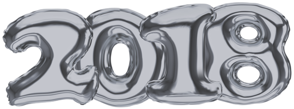 This png image - 2018 Silver Transparent PNG Clip Art Picture, is available for free download