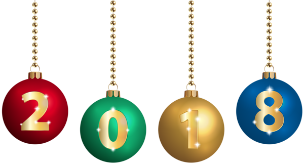 This png image - 2018 on Christmas Balls Transparent Clip Art, is available for free download