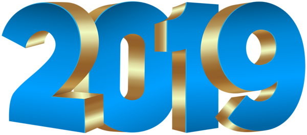 This png image - 2019 Blue Gold PNG Clip Art, is available for free download