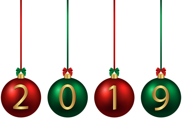 This png image - 2019 Christmas Balls Red Green PNG Image, is available for free download