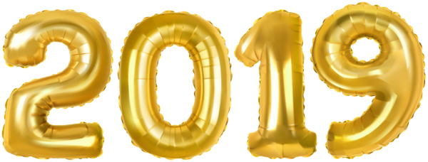 This png image - 2019 Gold Baloons PNG Clip Art Image, is available for free download
