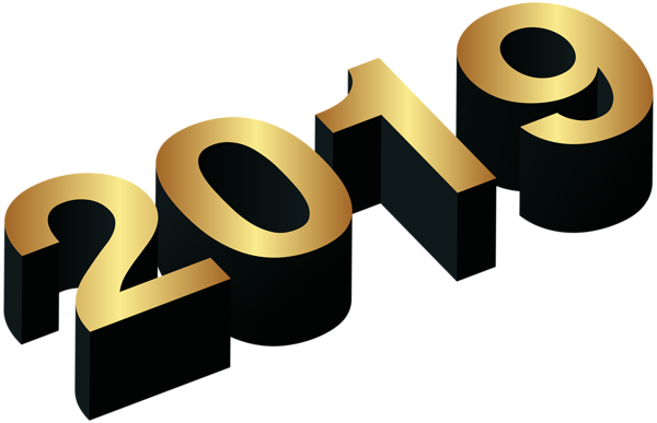 This png image - 2019 Gold Black PNG Clip Art Image, is available for free download