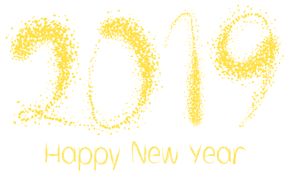 This png image - 2019 Happy New Year PNG Clipart Image, is available for free download