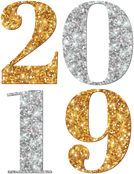 This png image - 2019 Silver Gold PNG Clip Art, is available for free download