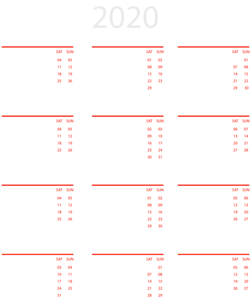 This png image - 2020 Calendar White Transparent PNG Image, is available for free download