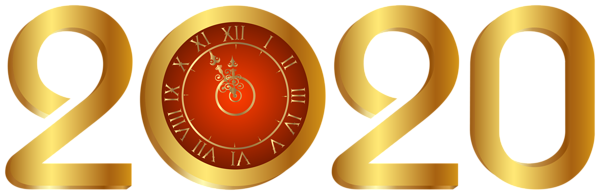 This png image - 2020 Clock Gold Transparent PNG Clip Art, is available for free download