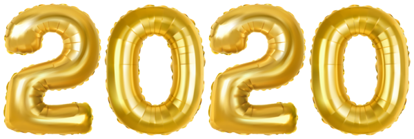 This png image - 2020 Gold Baloons PNG Clip Art Image, is available for free download
