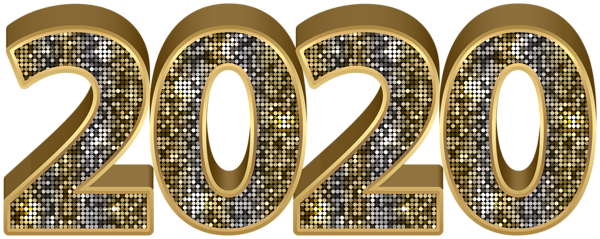 This png image - 2020 Gold Deco PNG Clipart Image, is available for free download