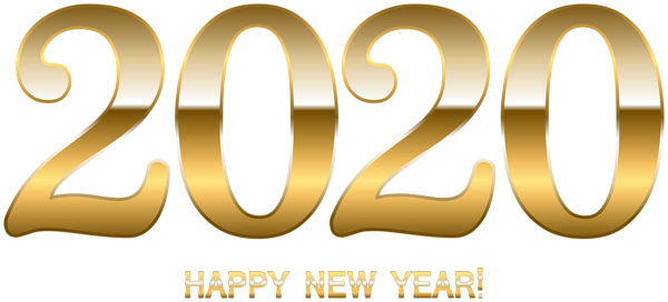 This png image - 2020 Gold Happy New Year PNG Clip Art, is available for free download