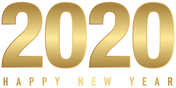 This png image - 2020 Gold New Year Transparent PNG Clip Art, is available for free download