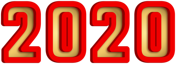 This png image - 2020 Gold Red Transparent PNG Clip Art, is available for free download