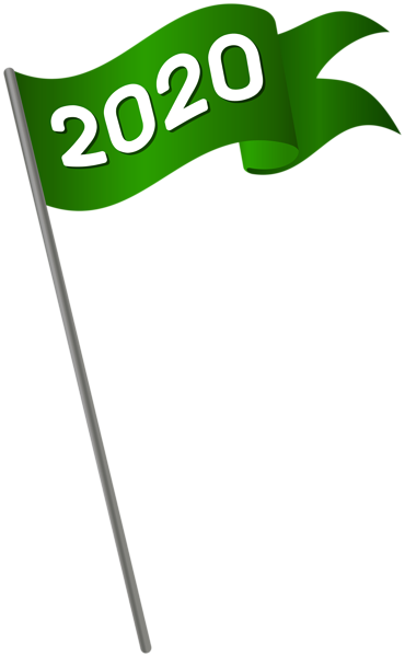 This png image - 2020 Green Waving Flag PNG Clipart, is available for free download
