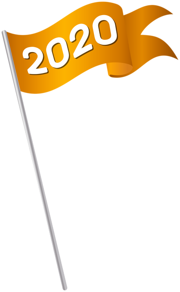 This png image - 2020 Orange Waving Flag PNG Clipart, is available for free download
