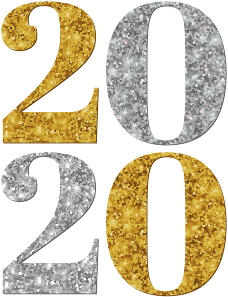 This png image - 2020 Silver Gold PNG Clipart, is available for free download