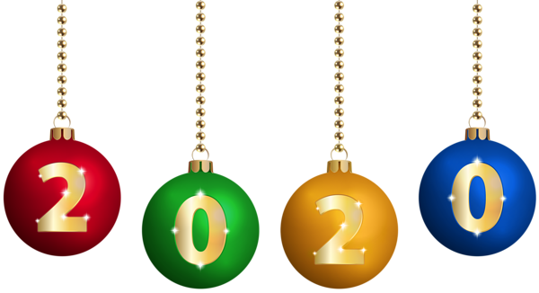 This png image - 2020 on Christmas Balls Transparent Clip Art, is available for free download
