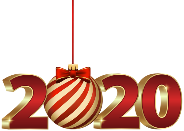 This png image - 2020 with Christmas Ball PNG Clipart, is available for free download