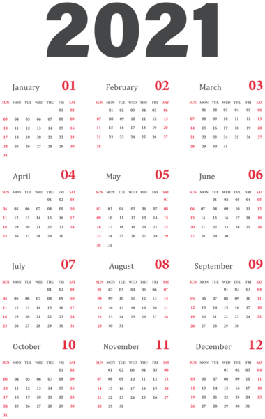 This png image - 2021 Calendar US Grey Transparent Clipart, is available for free download