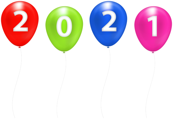 This png image - 2021 Colorful Balloons Clip Art Image, is available for free download