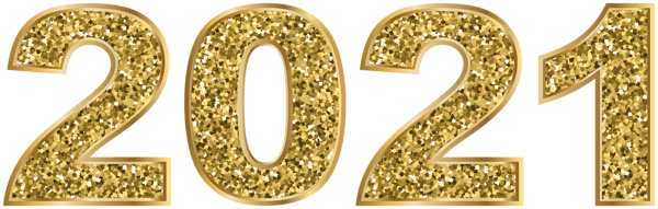 This png image - 2021 Gold Glitter PNG Clipart Image, is available for free download