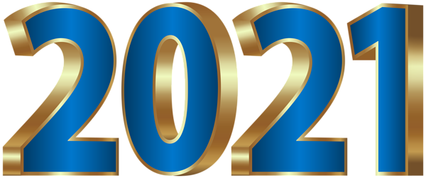 This png image - 2021 Gold and Blue PNG Clipart Image, is available for free download