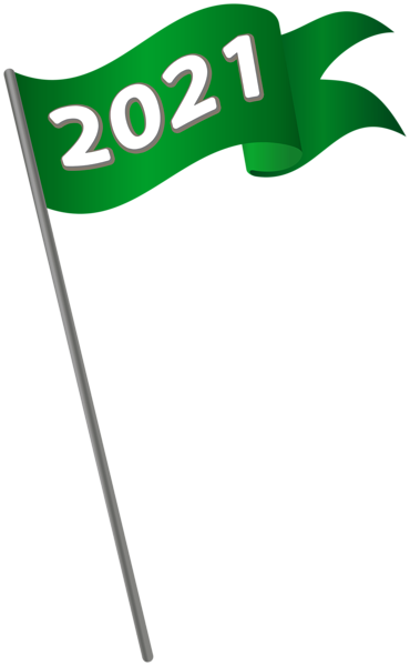 This png image - 2021 Green Waving Flag PNG Clipart, is available for free download