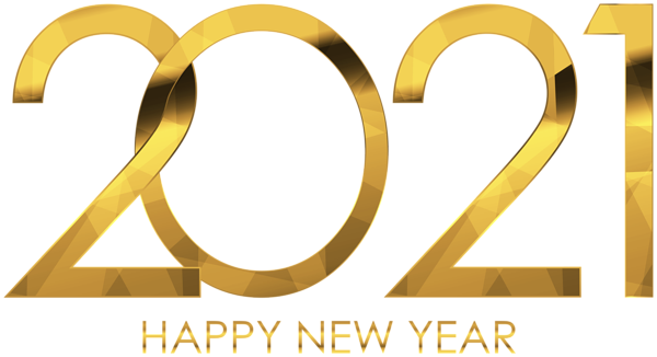 This png image - 2021 Happy New Year Gold Clipart, is available for free download