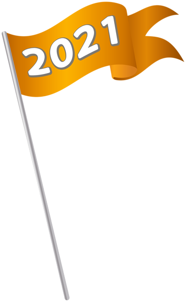 This png image - 2021 Orange Waving Flag PNG Clipart, is available for free download
