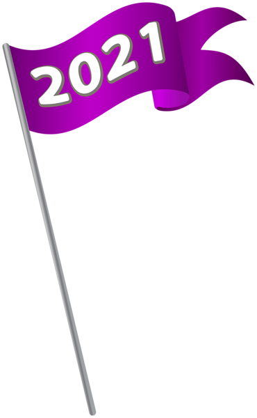 This png image - 2021 Purple Waving Flag PNG Clipart, is available for free download