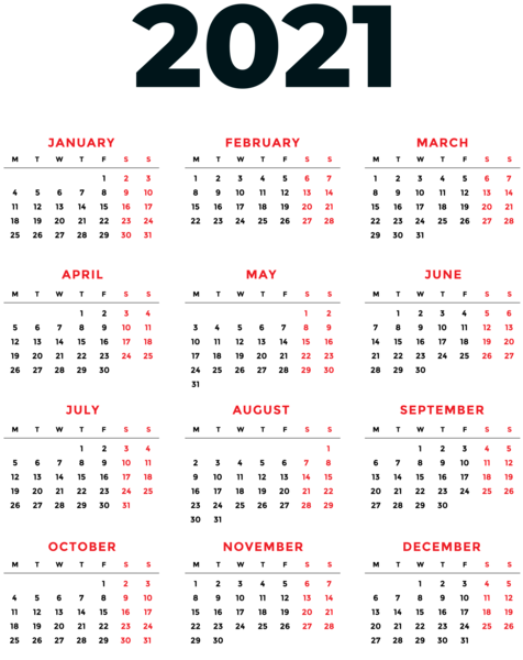 This png image - 2021 Transparent PNG Calendar, is available for free download