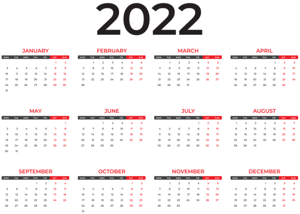 This png image - 2022 Calendar Black EU PNG Clipart, is available for free download