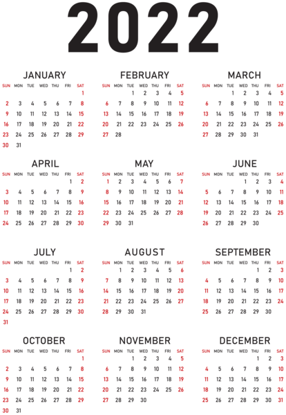 This png image - 2022 Calendar Transparent US PNG Clipart, is available for free download