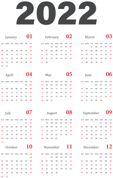 This png image - 2022 Calendar US Transparent Clipart, is available for free download
