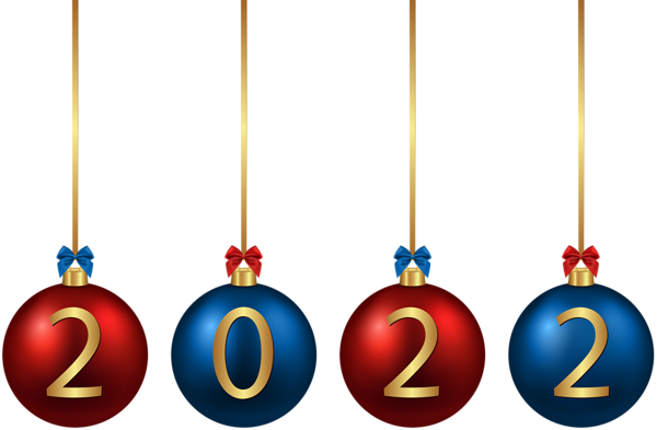This png image - 2022 Christmas Balls Red Blue PNG Image, is available for free download