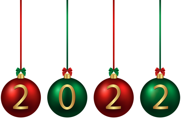 This png image - 2022 Christmas Balls Red Green PNG Image, is available for free download